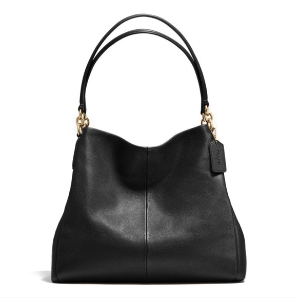 Coach Handbags - Coach black leather shoulder bag